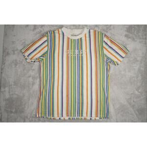 Guess Originals Rainbow Stripe Tee – Size L